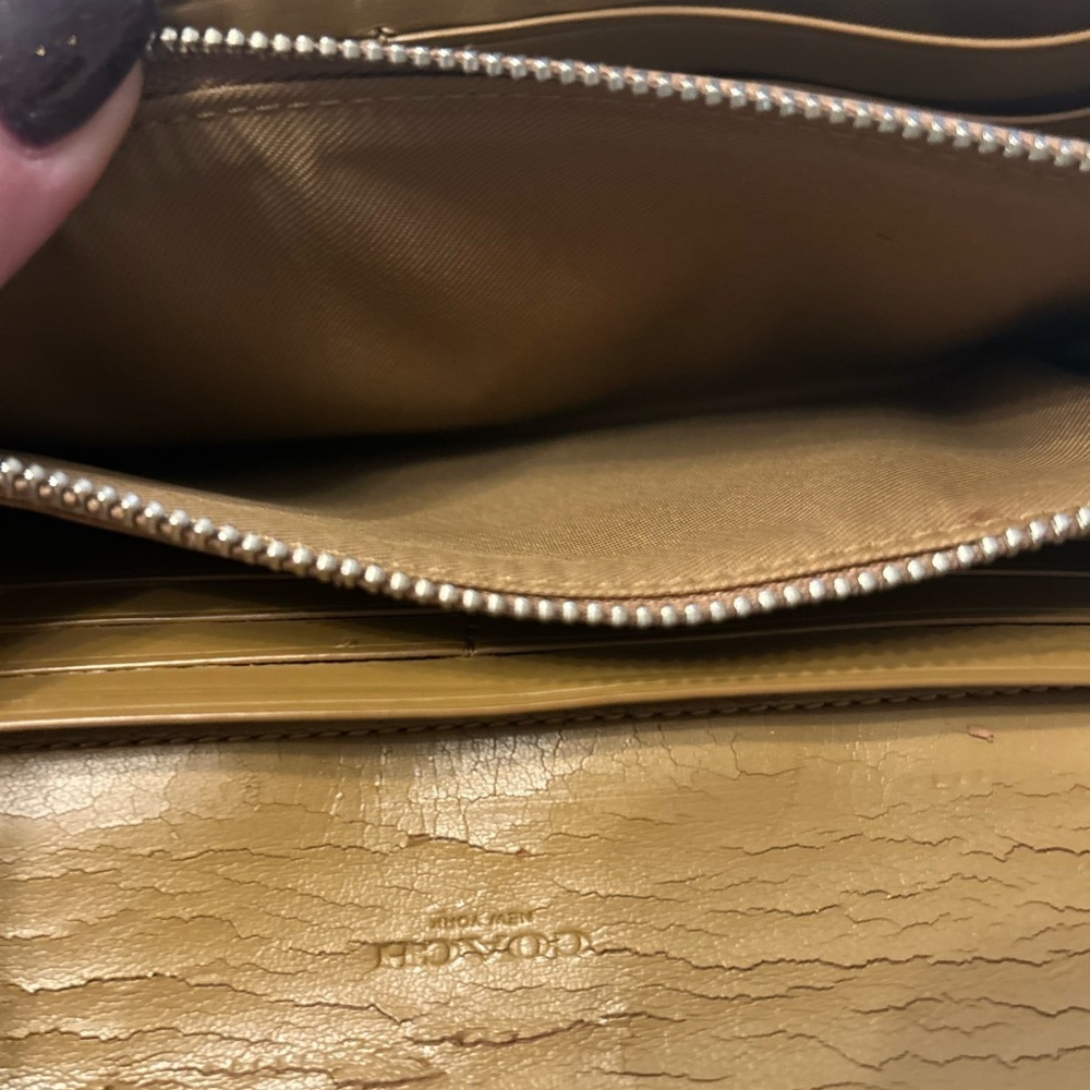Coach Tan Leather Wallet - Picture 6 of 9